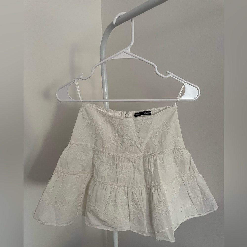 Zara White Skirt